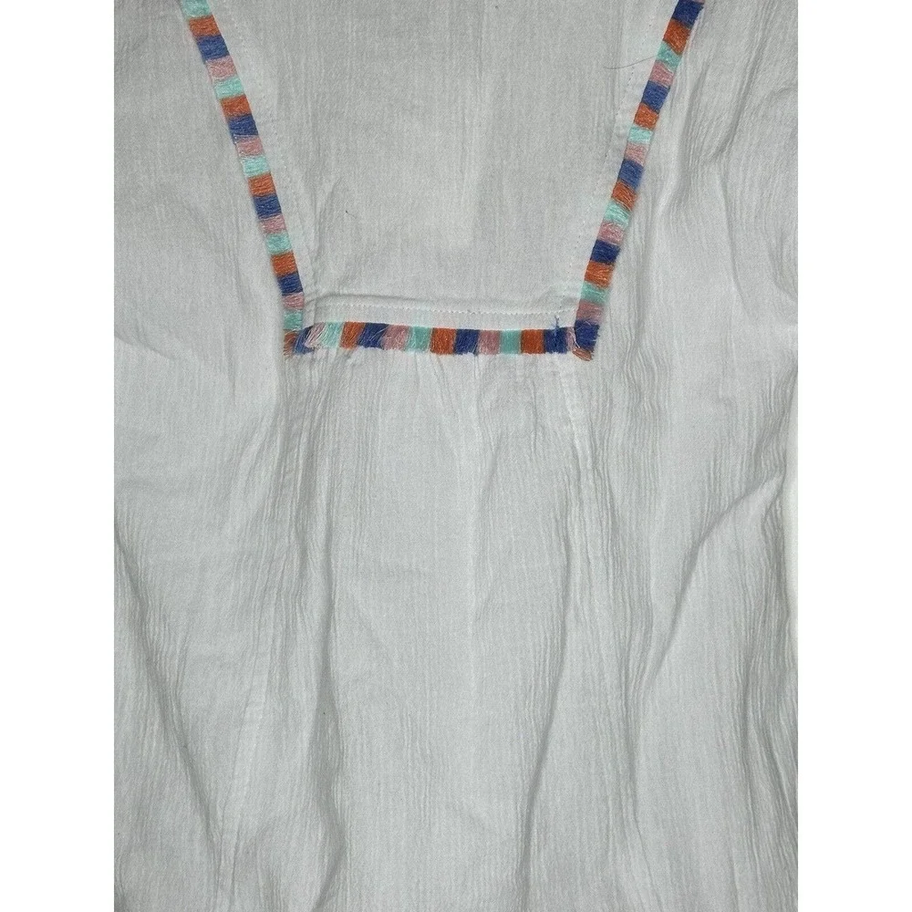 NWT J Crew Crewcuts Factory Girls Beach Dress XXS Cover Up Gauze Cotton White‎